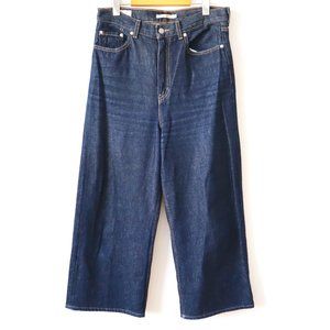 Levi's High Loose Dark Wash Cropped Jeans, Size 29